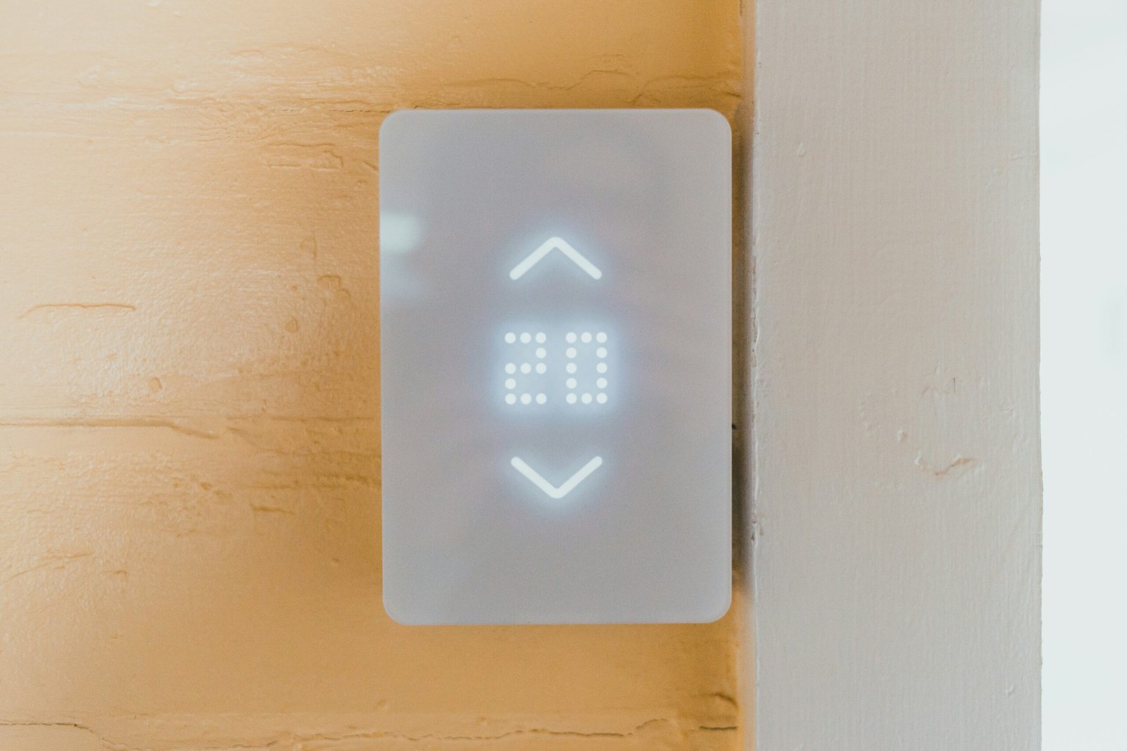 white thermostat at 17 5