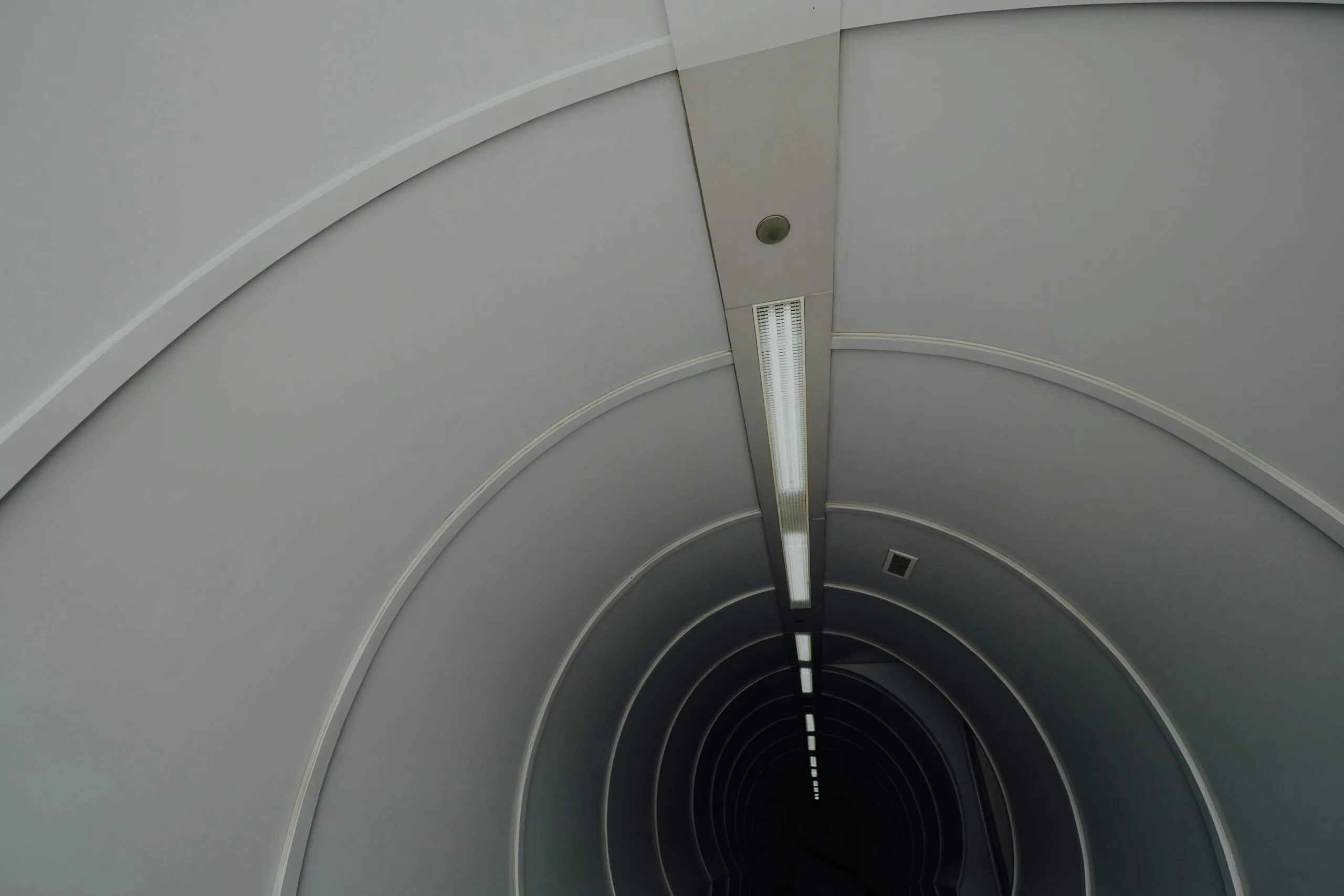 white tunnel road