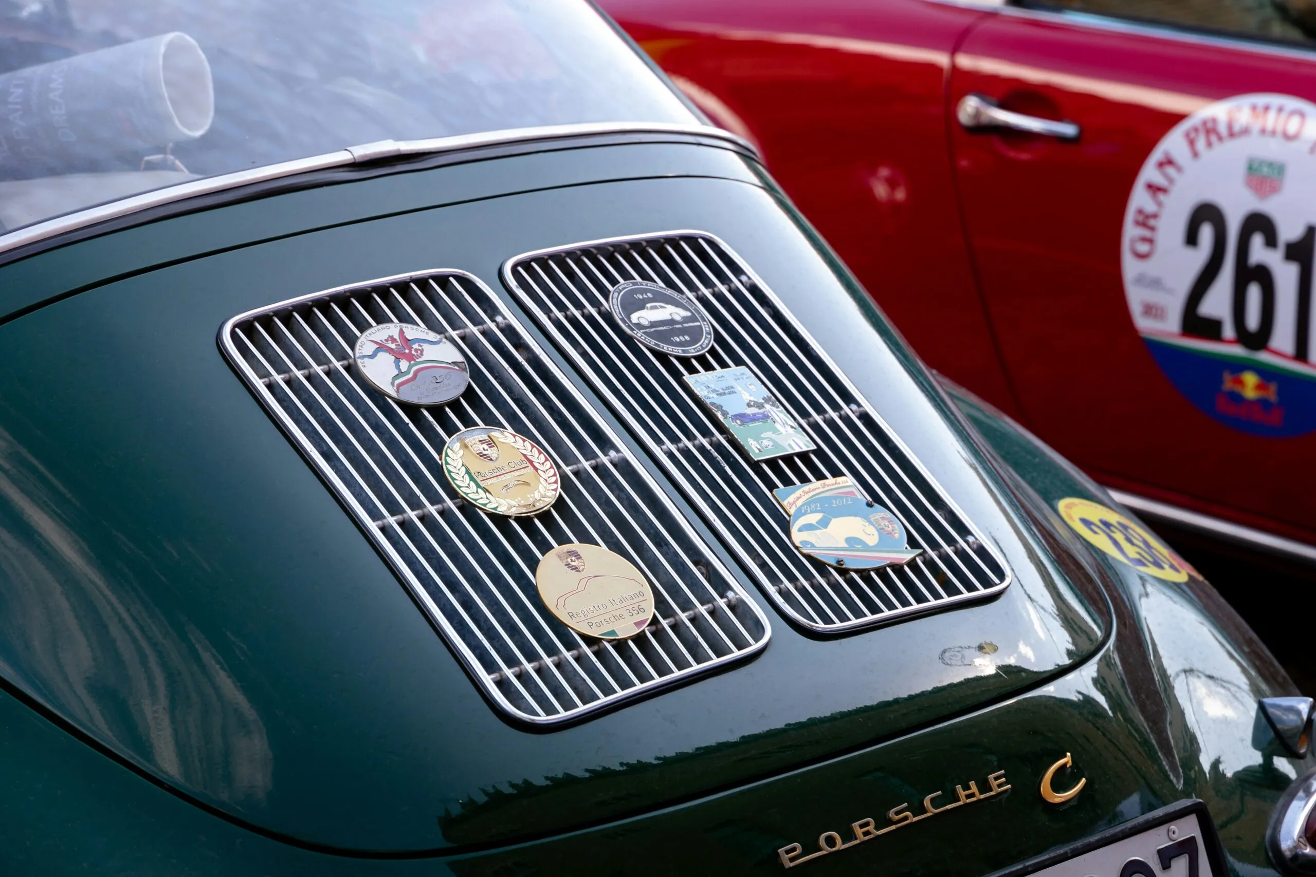 the front of a car