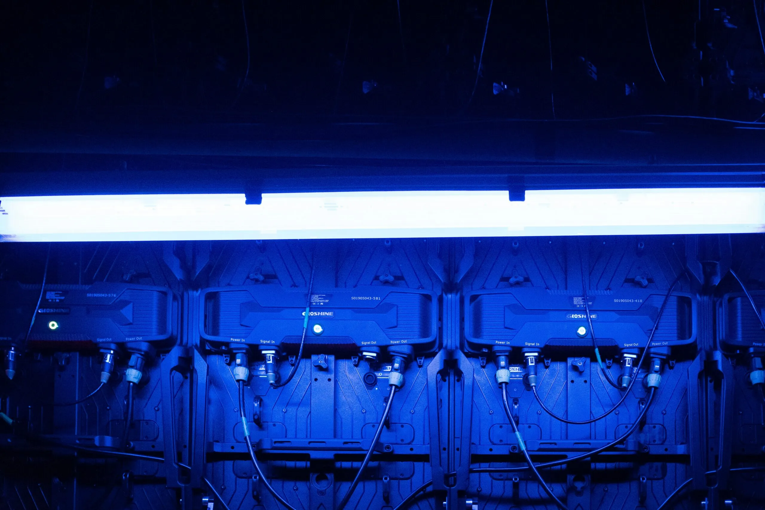 black light on wall