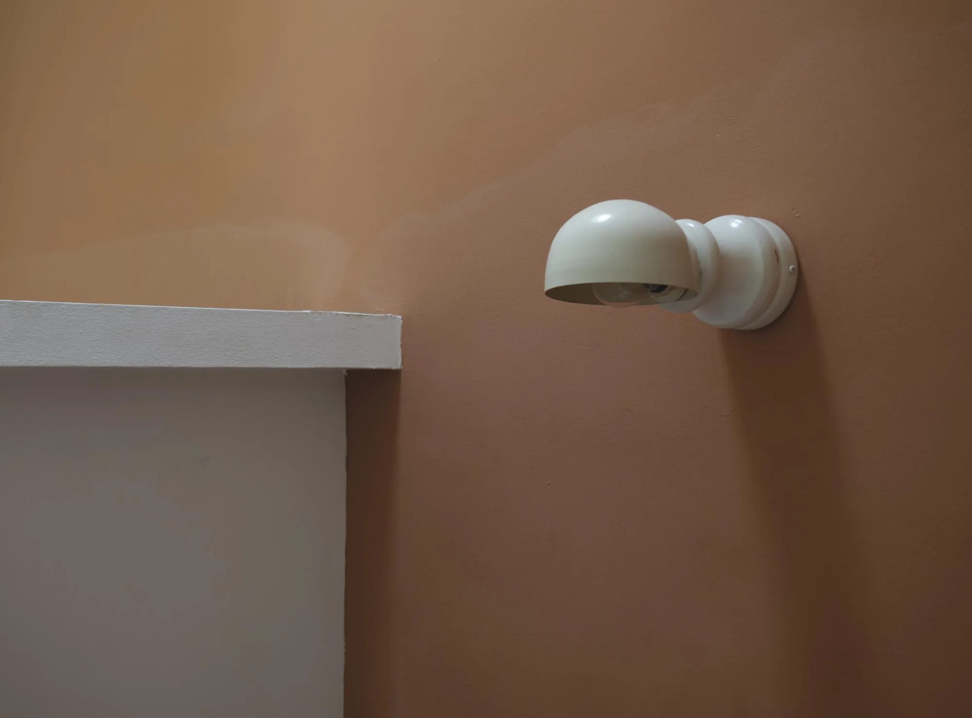 Electric lamp on wall