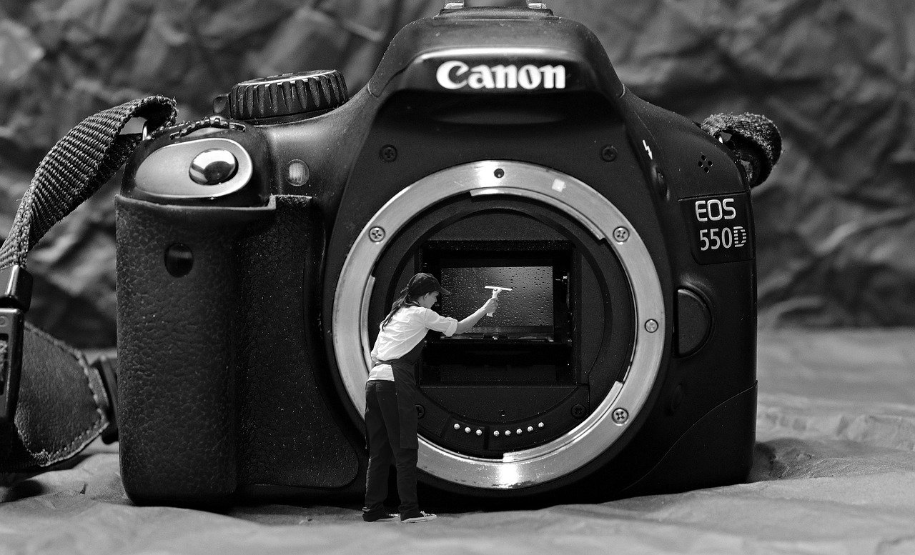 spring cleaning, sensor cleaning, sensor, cleaning, camera, clean, wash up, to clean, canon, 550d, innenleben a camera, mirrors, woman, puller, laundry day, wet, spring, humor, nature, funny, fun, representation