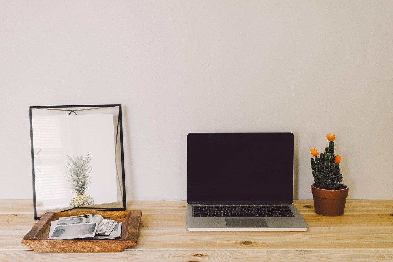 desktop, home office, laptop, macbook pro, office, wooden table, technology, wireless, wireless technology, mockup, workspace, work from home, desktop, home office, office, office, office, office, office