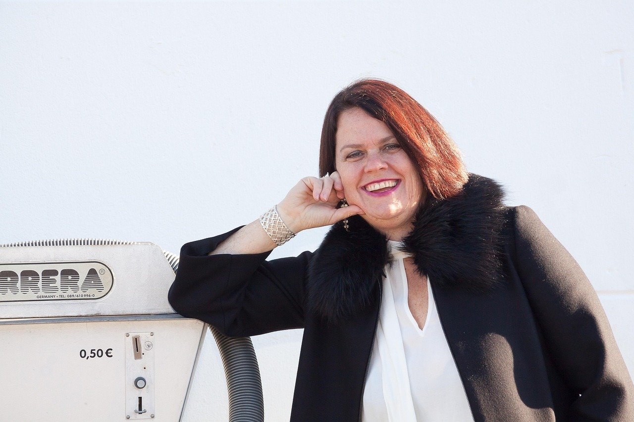 person, human, female, woman, portrait, mid-ager, businesswoman, manager, successful, laugh, woman power, industrial vacuum cleaners