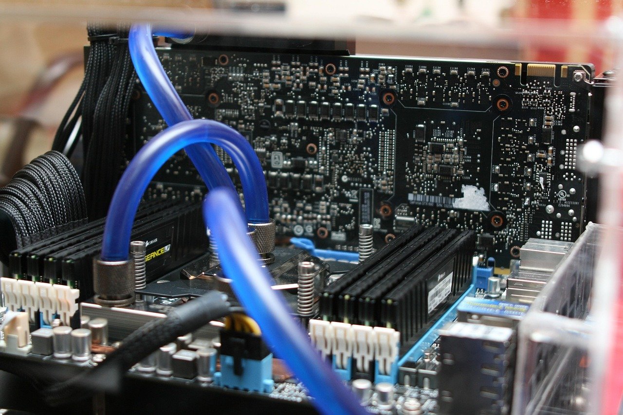 motherboard, computer, pc, modding, water cooling, water, nature, hardware, datailaufnahme