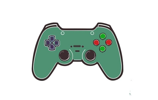 Game pad game console handdrawn doodle design
